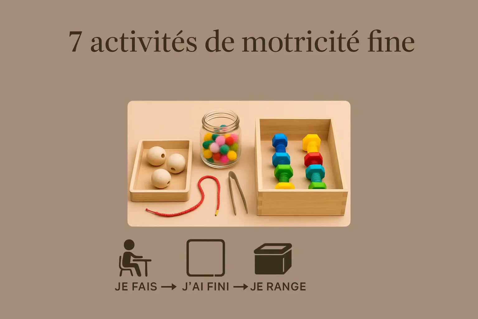 7 activités de motricité fine - idées simples à faire à la maison