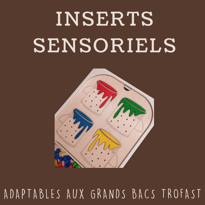 c. b. Inserts Trofast Montessori – Activités sensorielles enfant - Grands modèles