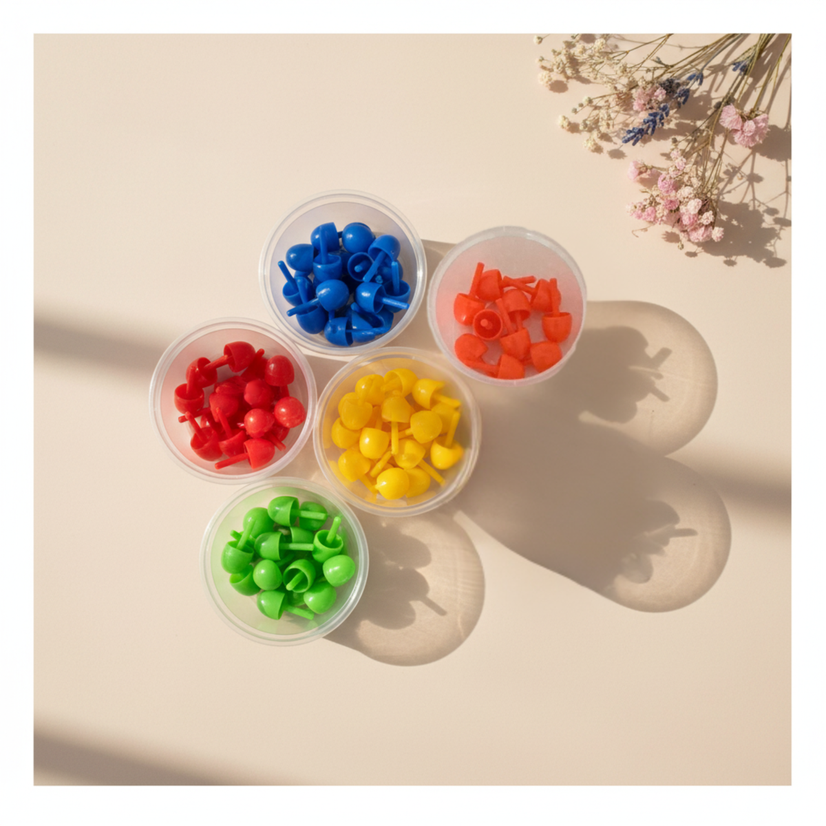 Lot de 50 picots couleurs 
