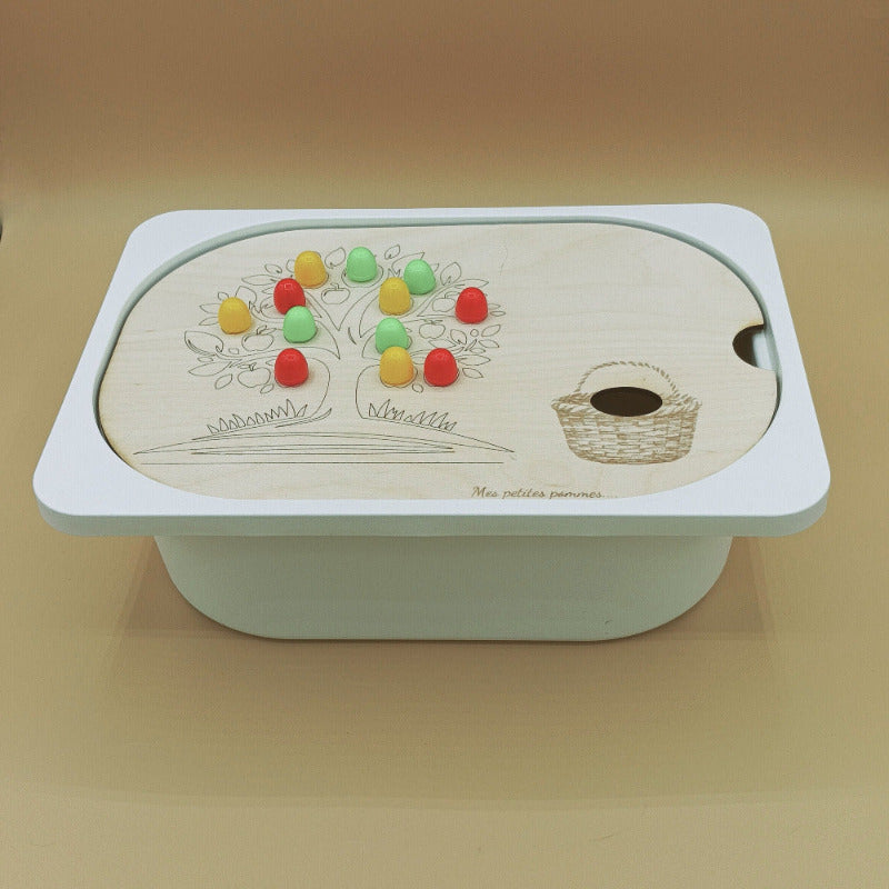 Activité motricité fine avec l’Insert apprentissage Alphabet – outil éducatif fait main