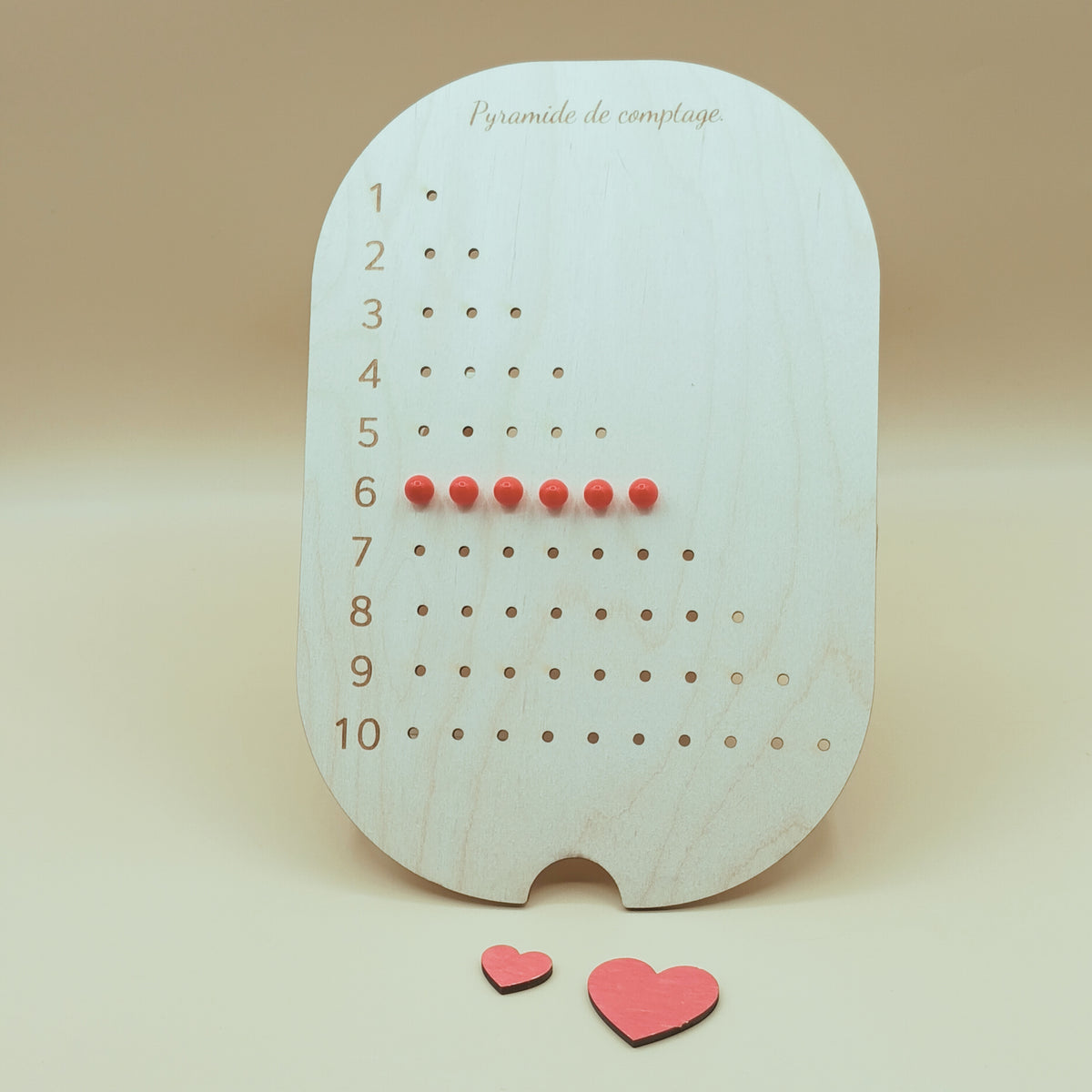 Insert apprentissage Pyramide, outil sensoriel fait main – Les idées de Liloumilla.