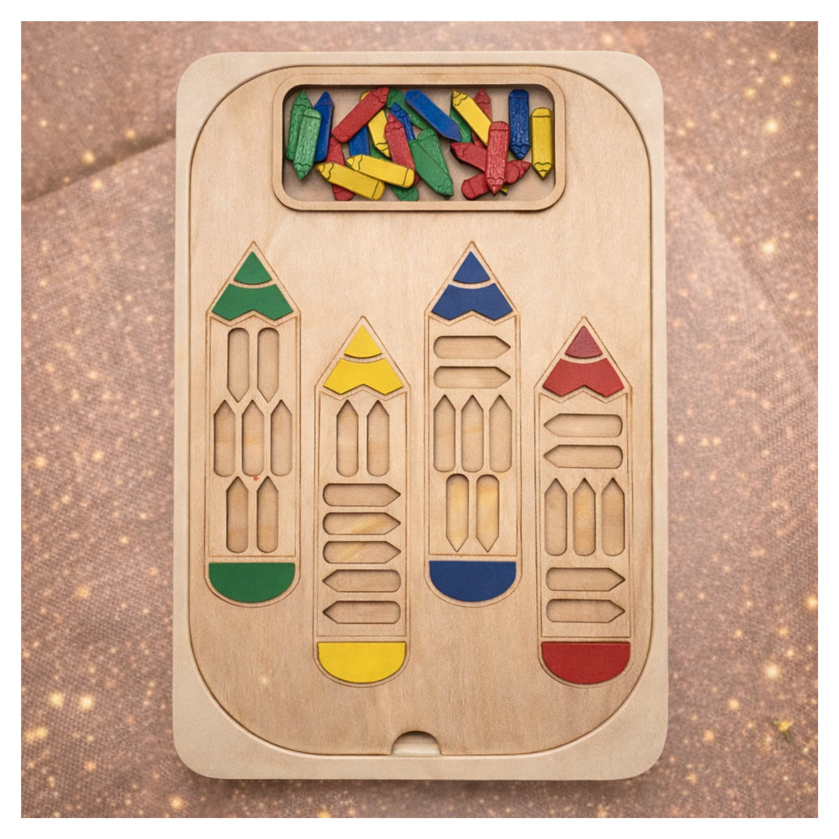 Insert Trofast tri des couleurs “Crayons” – Grand modèle - Activité Montessori 3-6 ans