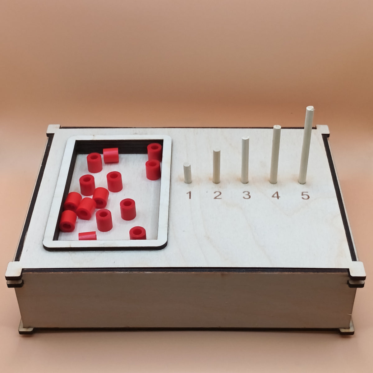 Task Box 1 2 3 4 5 artisanale – Les idées de Liloumilla, activité sensorielle faite main en France.