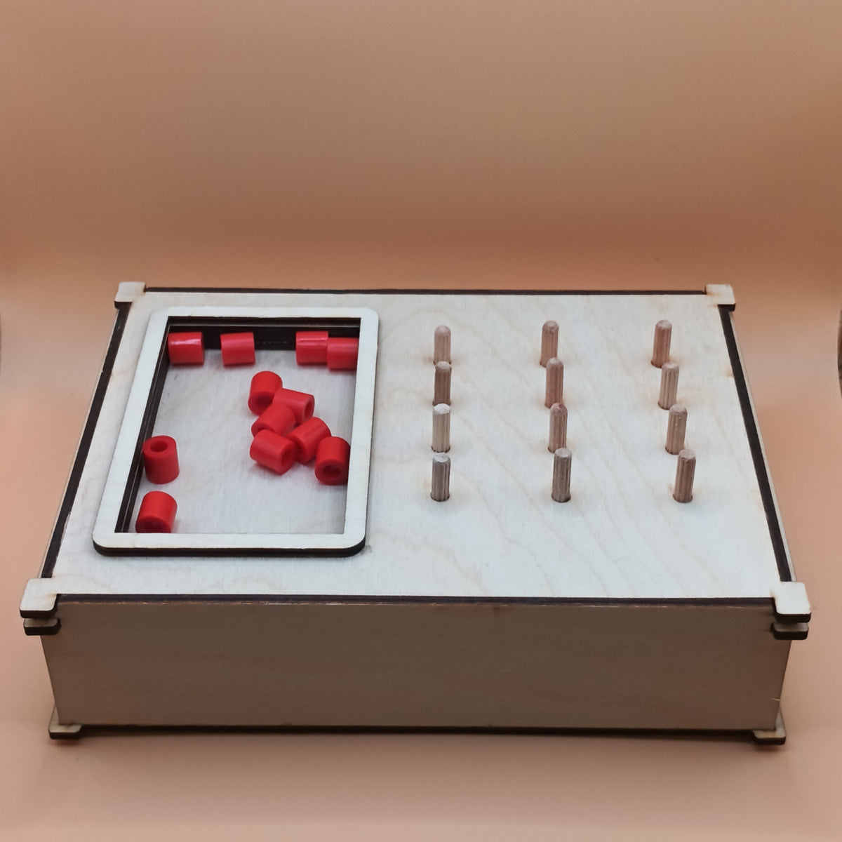 Task Box Perles artisanale – Les idées de Liloumilla, jeu sensoriel fait main en France.